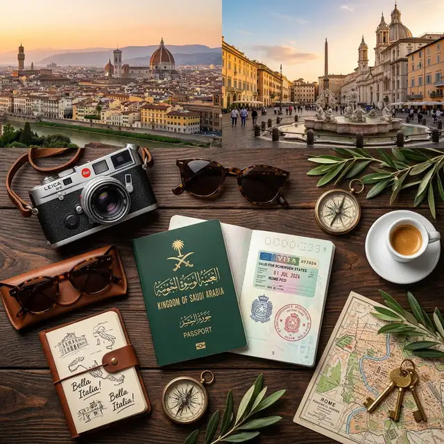 السفر إلى Italy من السعودية الدليل الكامل للتأشيرة والتكاليف وأفضل المدن السياحية